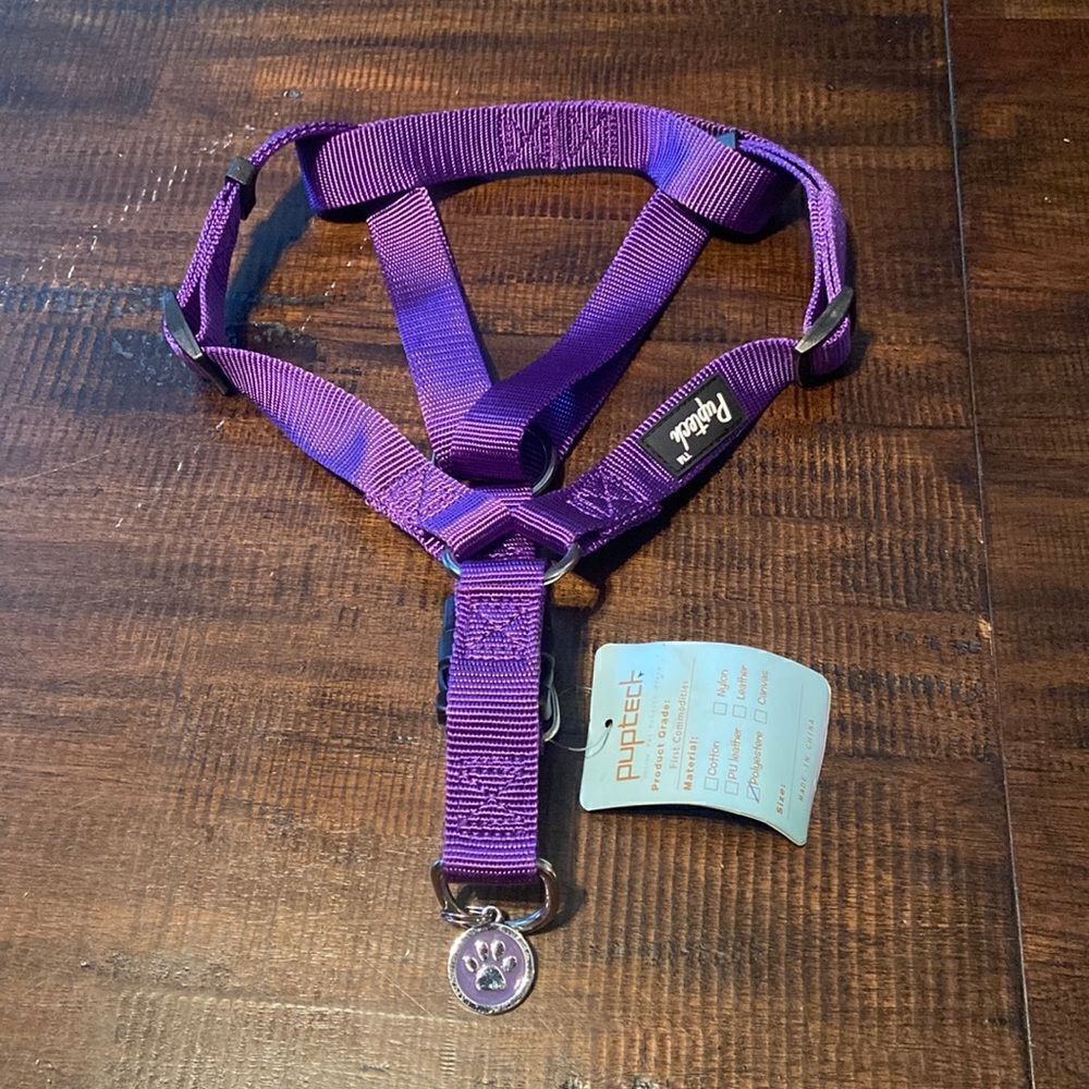 Pupteck Dog Harness Purple Size Medium